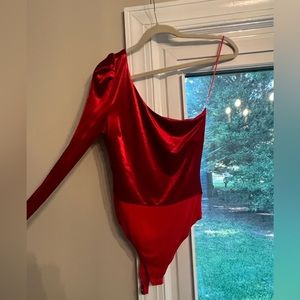 Red velvet bodysuit